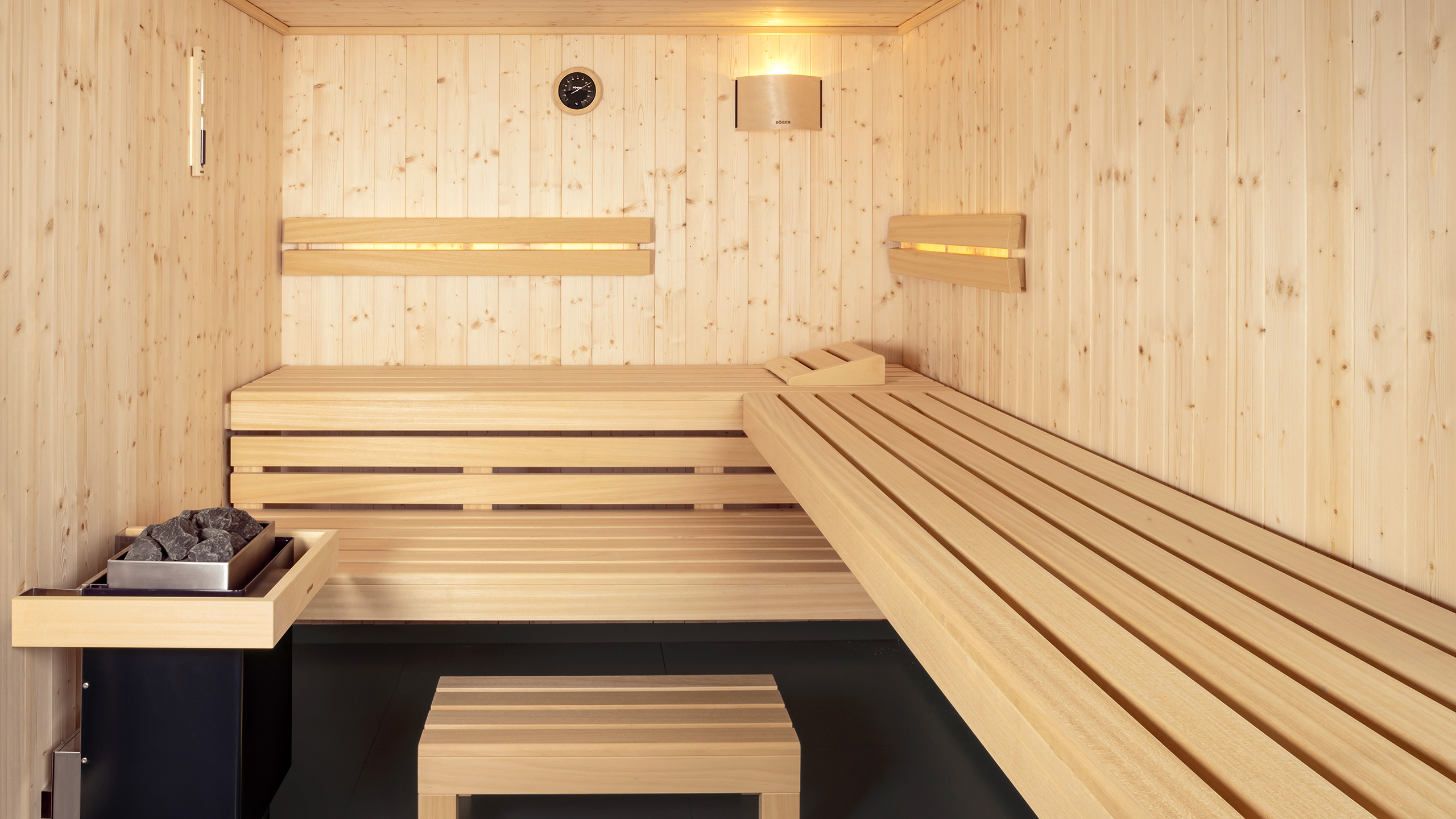 Sauna Velito Innenausstattung